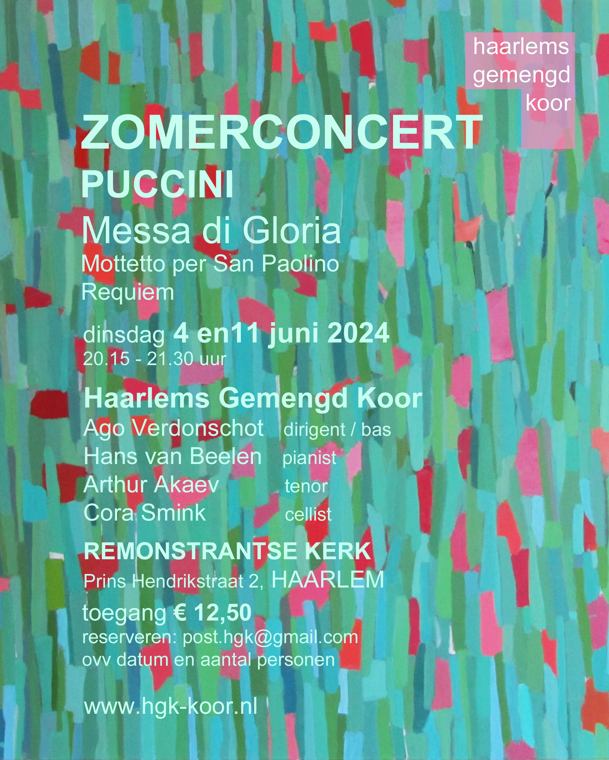 Zomerconcert Puccini op 11 juni